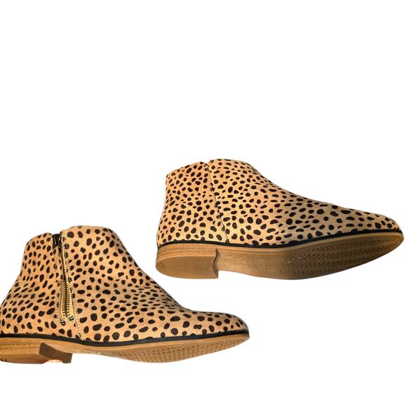 Cat & Jack 5 Girl's Chelsea Cheetah Print Ankle Boots  Kids Zipper Women's Shoes - Picture 4 of 7